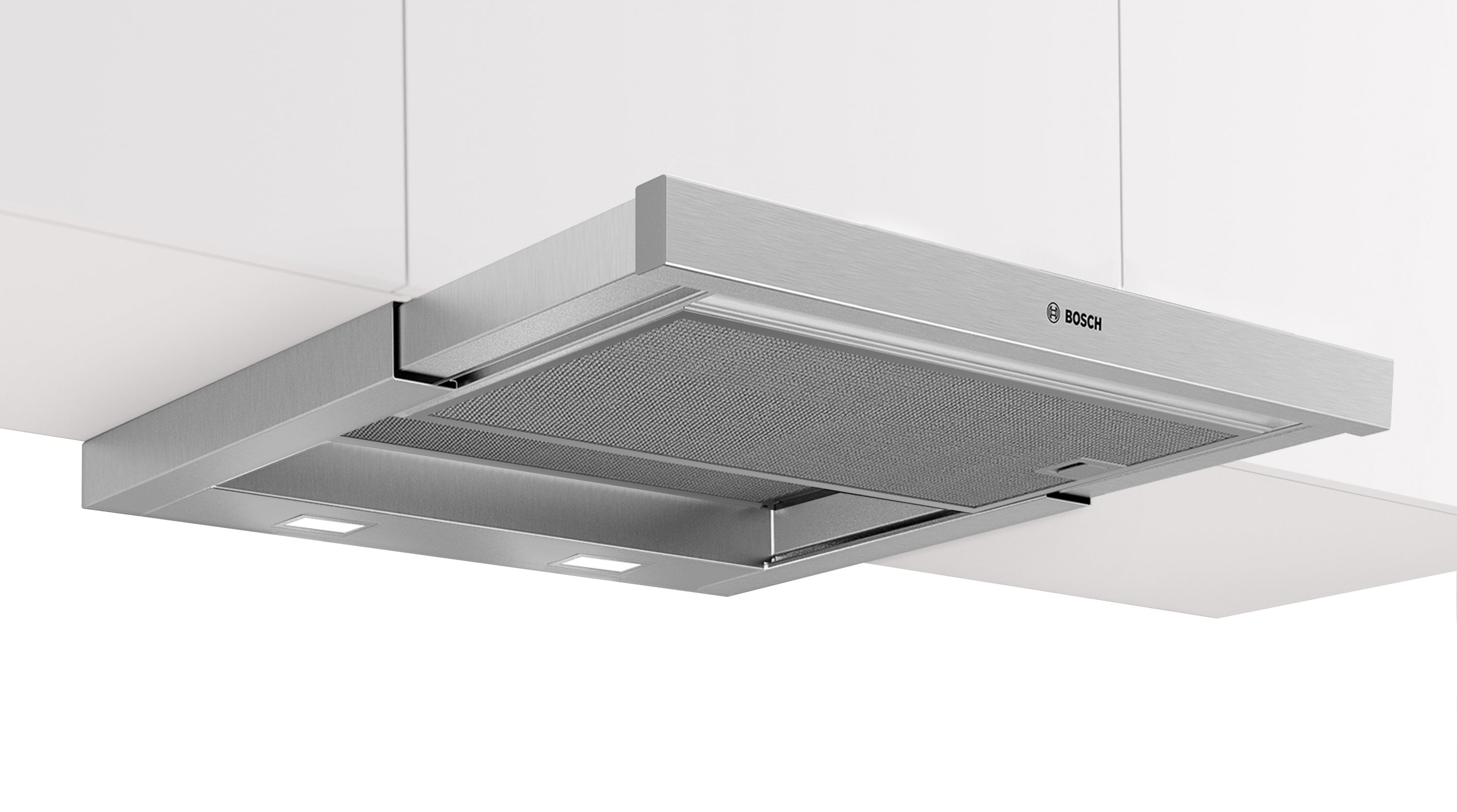 Bosch Serie 6, Flachschirmhaube, 60 cm, Edelstahl, Griffleiste optional
