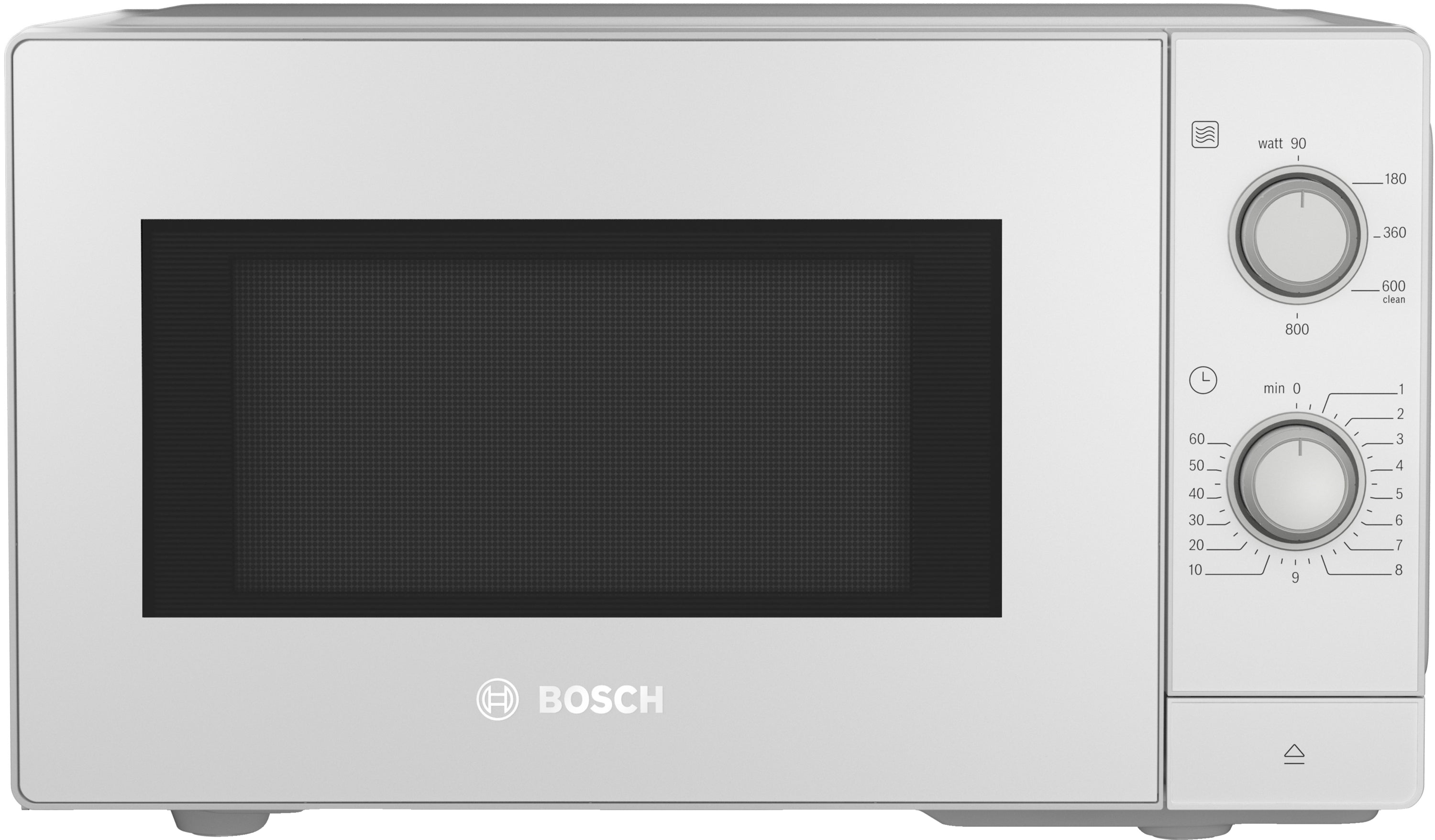 Bosch Serie 2, Freistehende Mikrowelle, 44 x 26 cm, Weiss