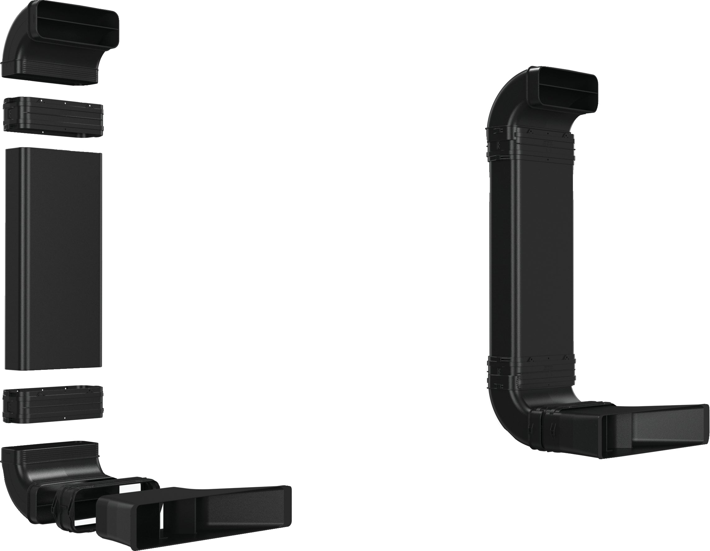 Umluftkit 2 L-Bogen (70cm Einbau)