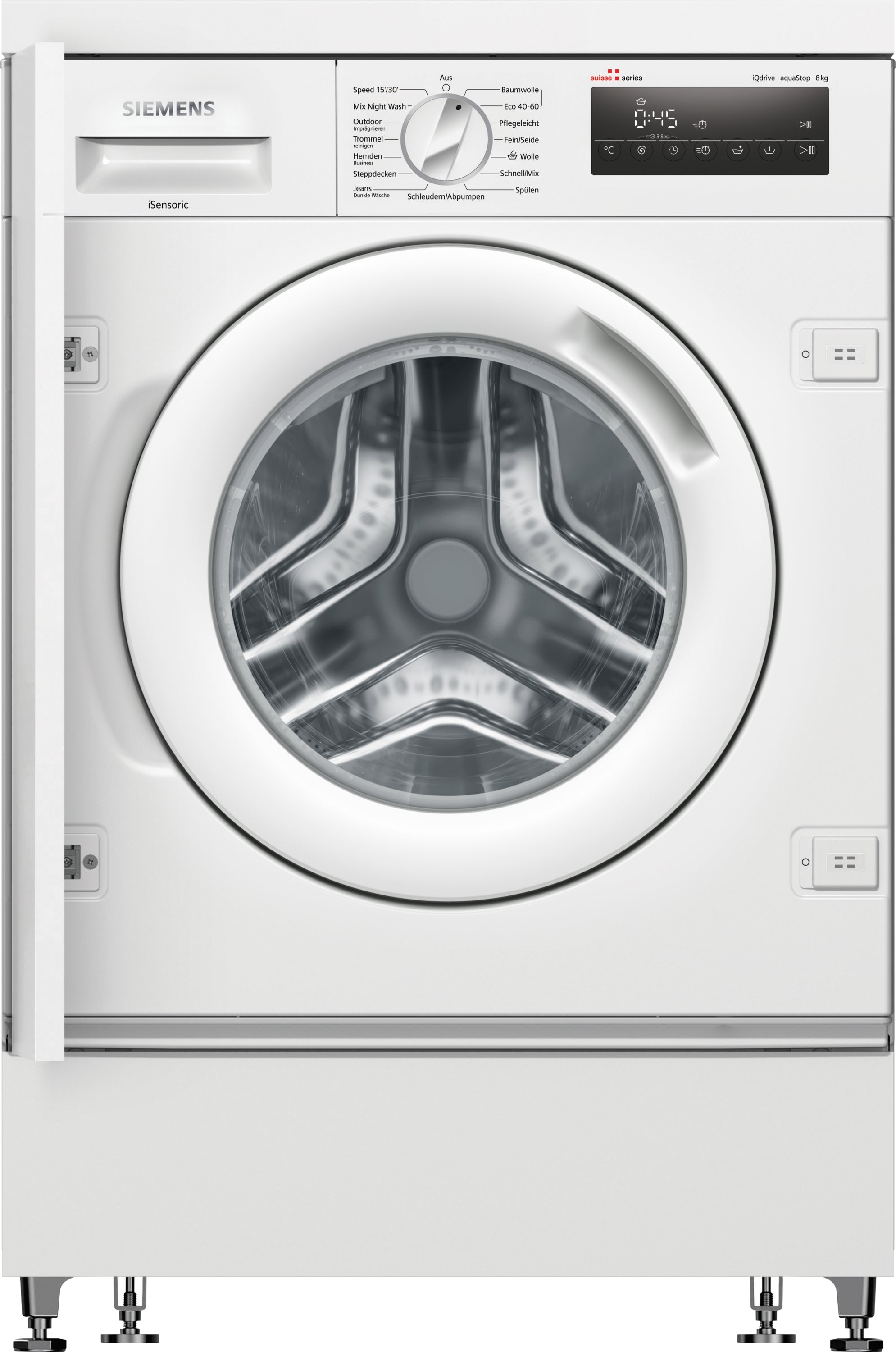 Siemens iQ700, Einbau-Waschmaschine, 8 kg, 1400 U/min.