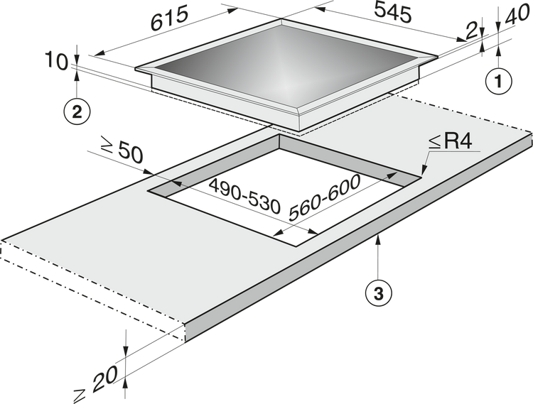 MIELE Glaskeramik Kochfeld
KM 6021 ED 400V