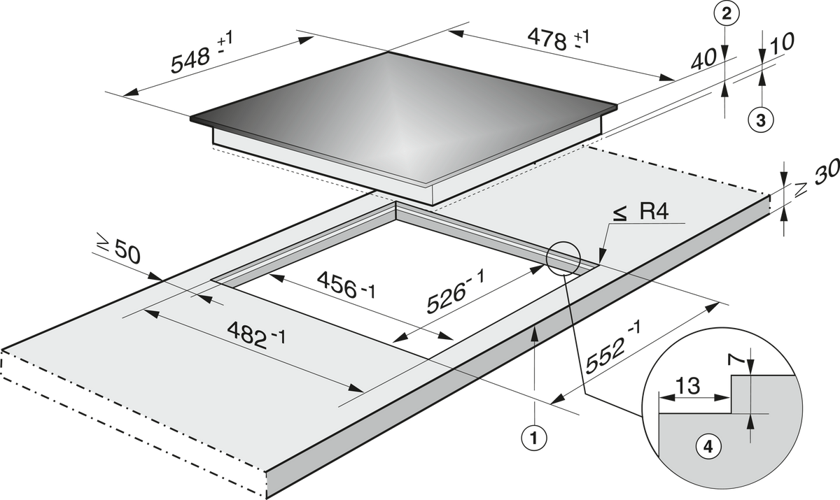 MIELE Glaskeramik Kochfeld
KM 6017 400V