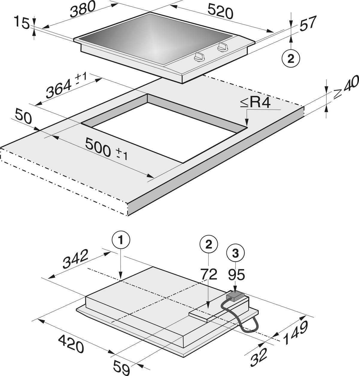 MIELE CombiSet CS 1122E
ED 230V