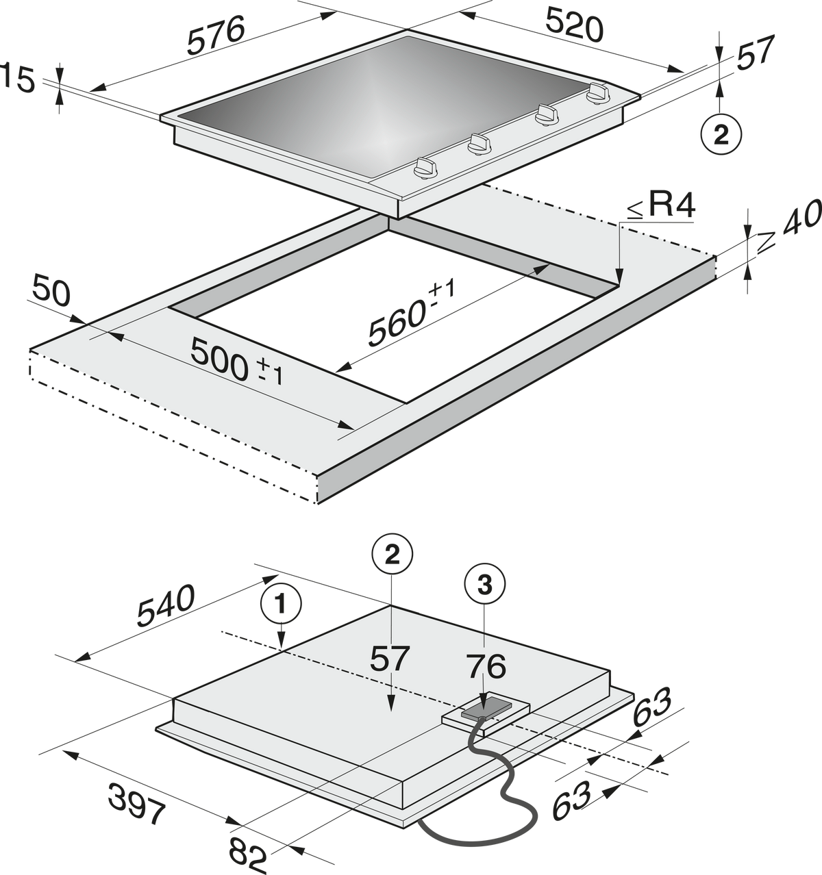 MIELE CombiSet CS 1134E
ED 230V