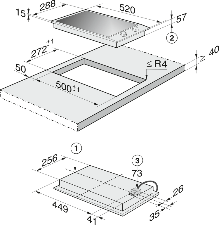 MIELE CombiSet CS 1212I-1
ED 230V