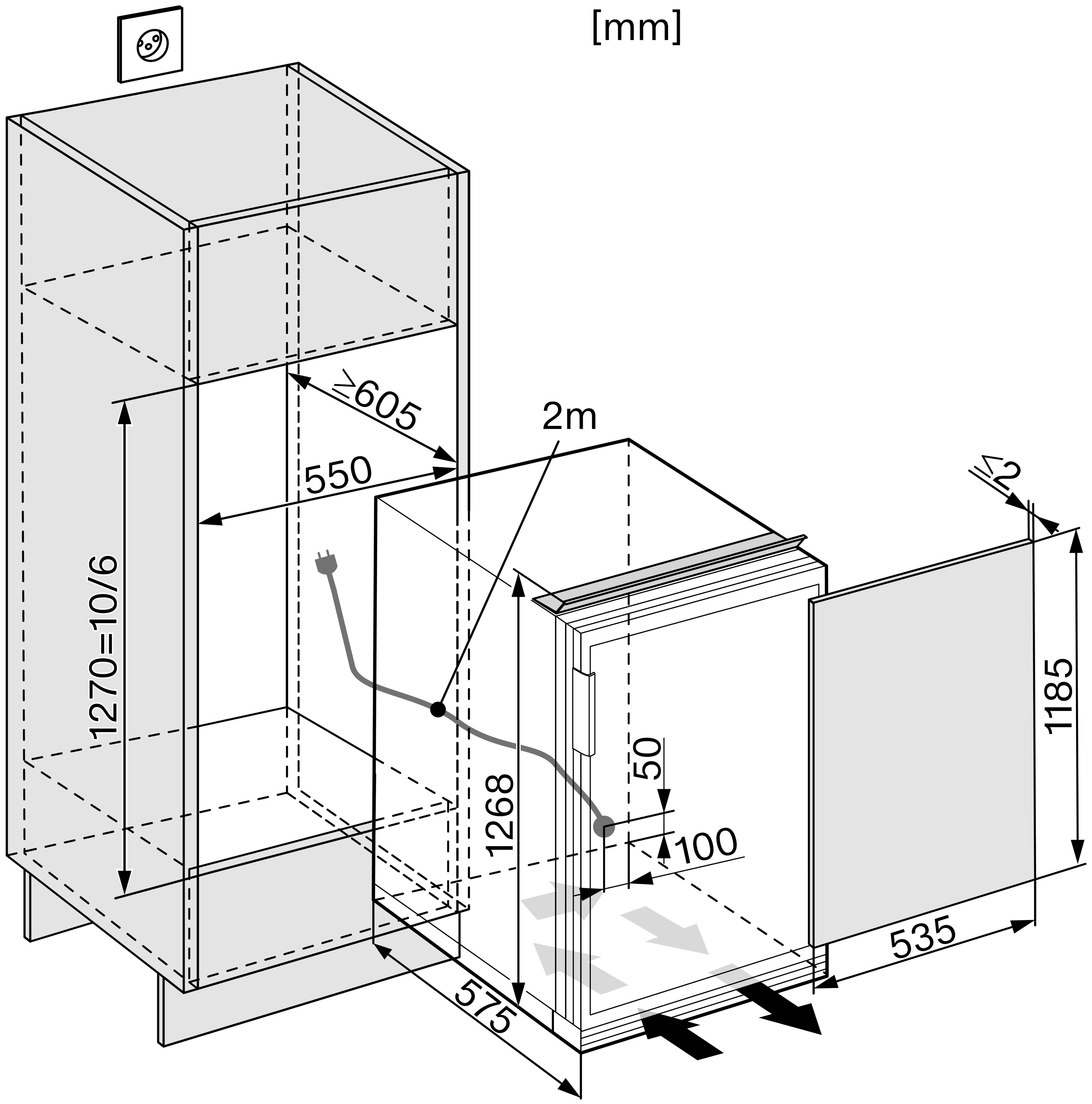 MIELE Kühlschrank K 34542-55
EF-1 LI