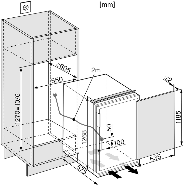 MIELE Kühlschrank K 34542-55
EF-1 LI
