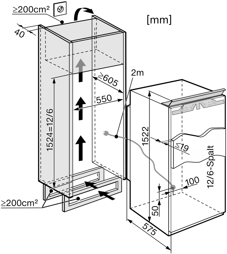 MIELE Réfrigérateur K 35582-55
iDF-1 RE