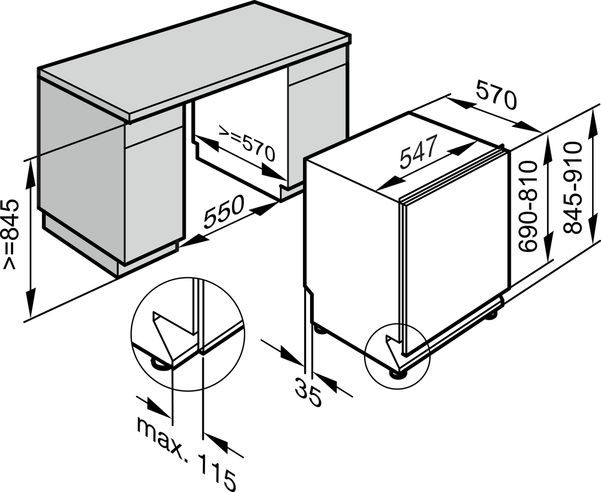 MIELE Geschirrspüler
G 3885-55 SCVi