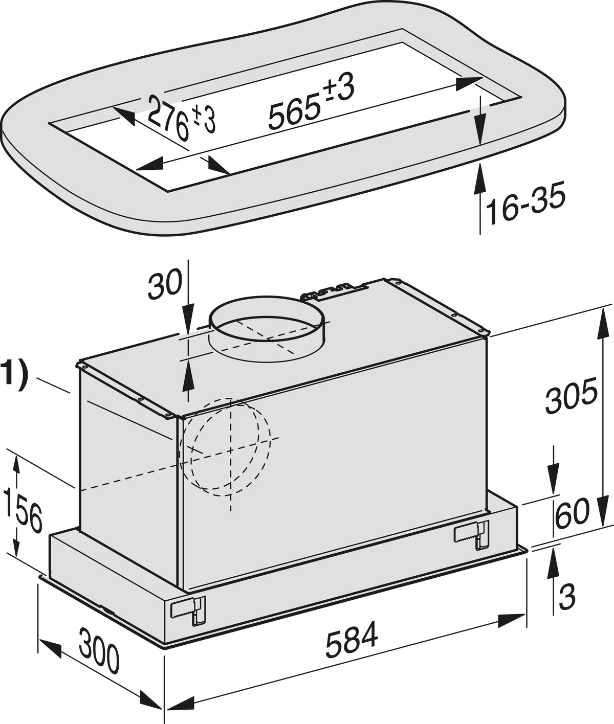 MIELE Cappa aspirante
DA 2360 ED CH