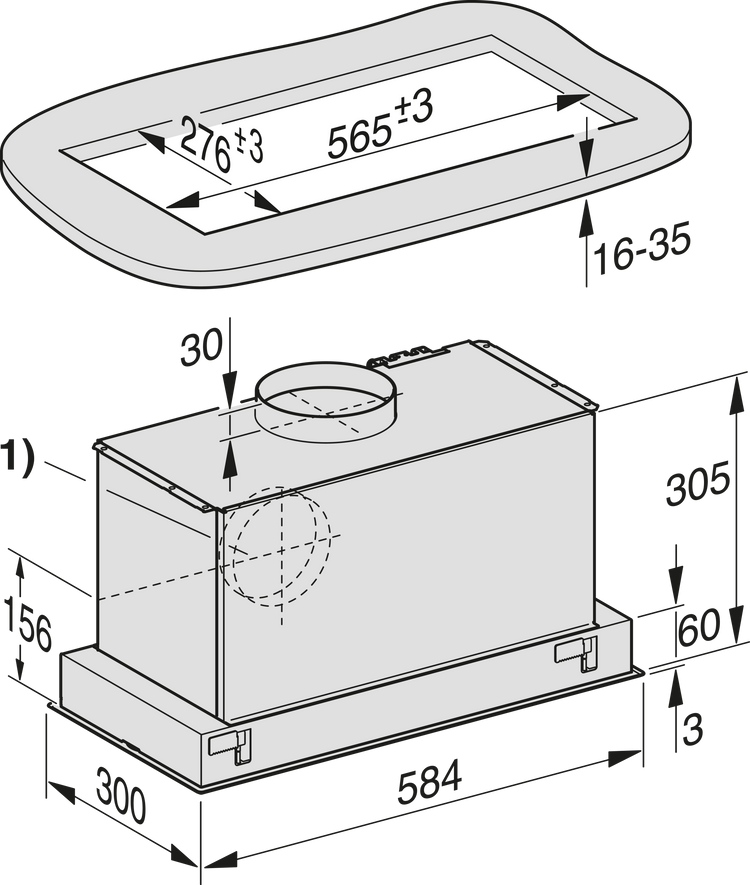 MIELE Cappa aspirante
DA 2360 ED CH
