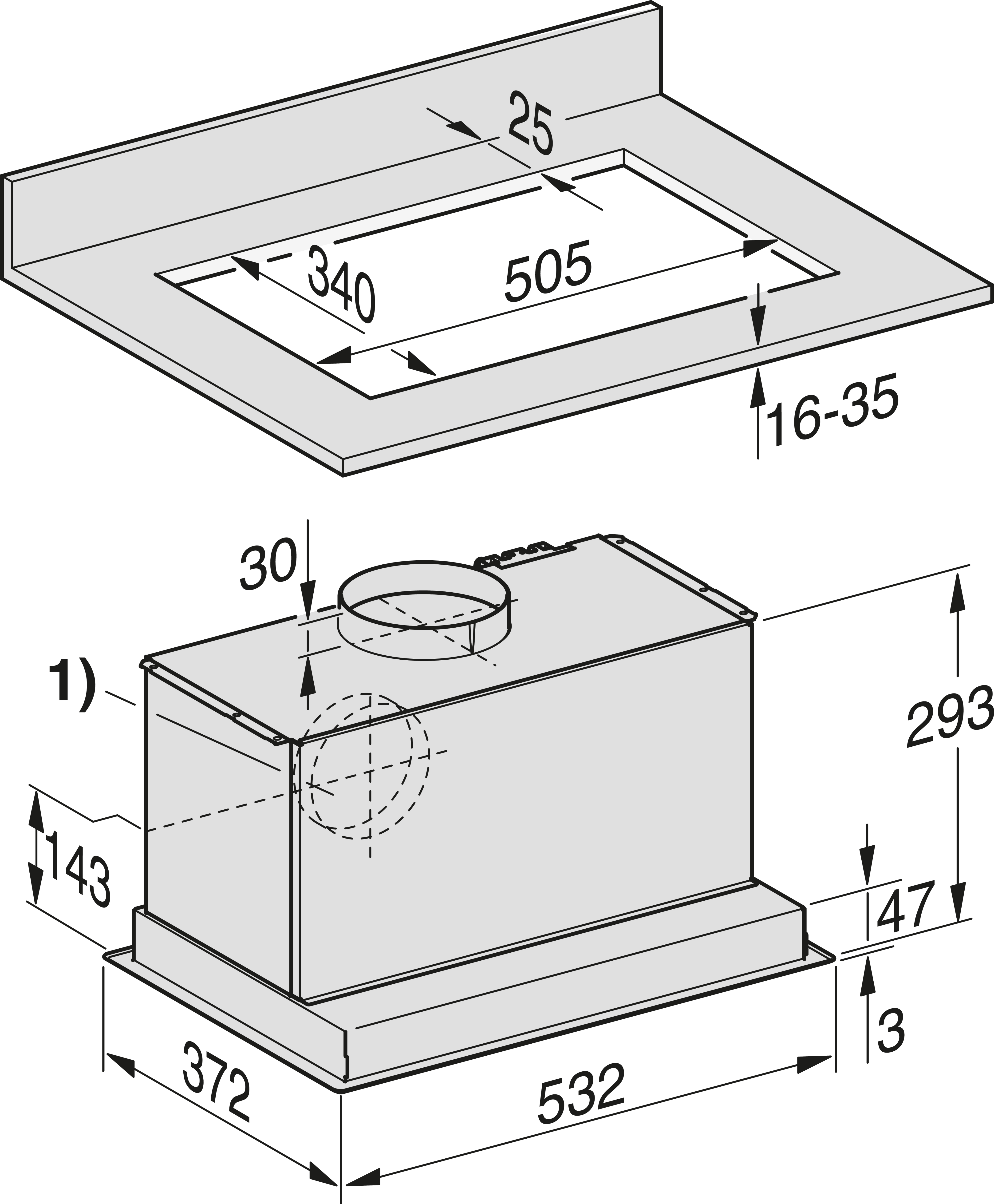 MIELE Dunstabzugshaube
DA 2558 ED CH