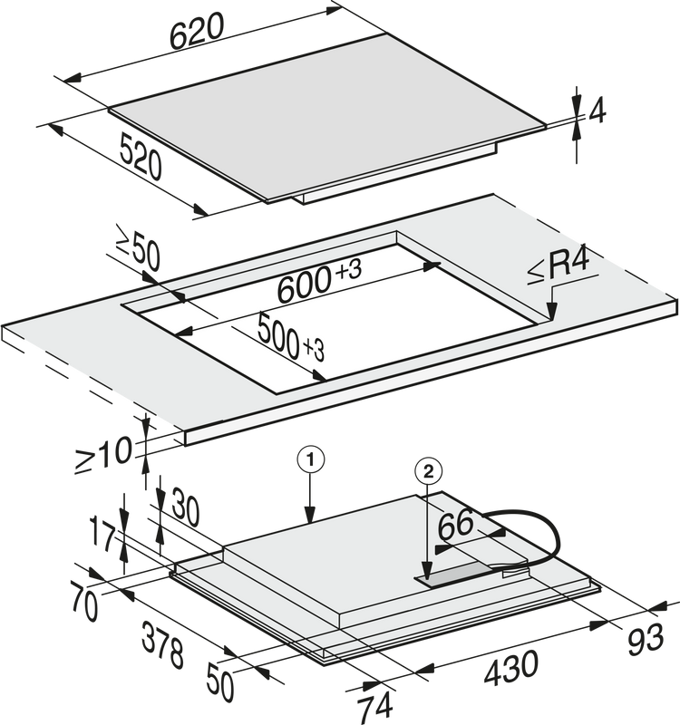 MIELE Induction Cooktop
KM 7564 FL