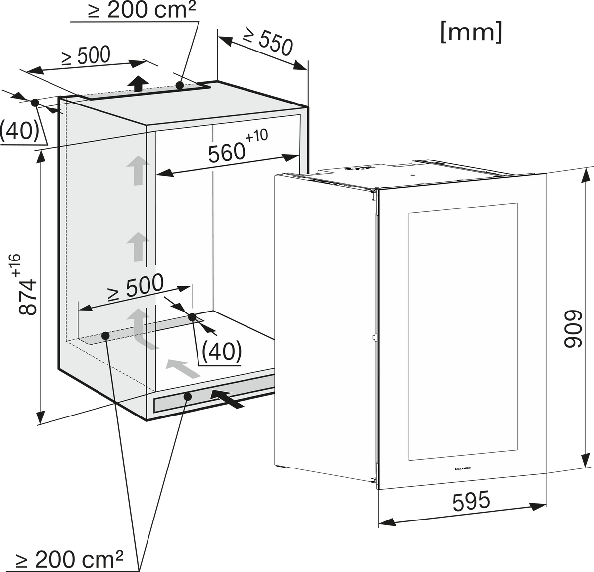 MIELE Weinschrank KWT 6422
iG-1 SW RE