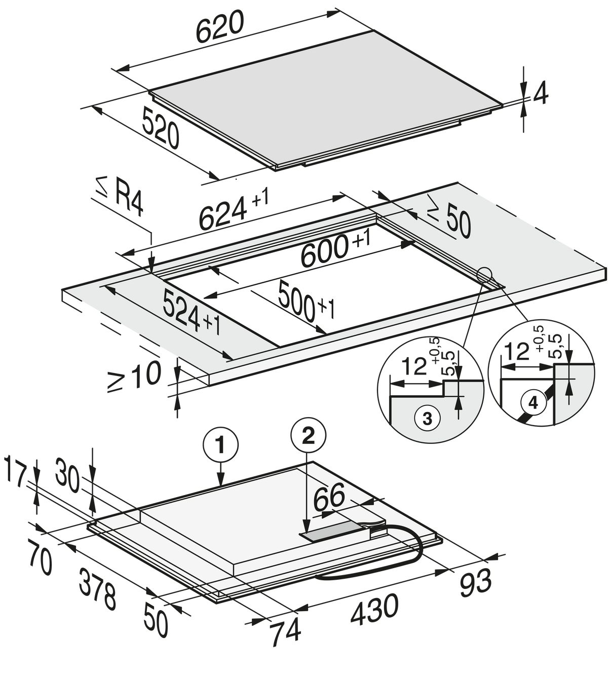 MIELE Induction Cooktop
KM 7464 FL