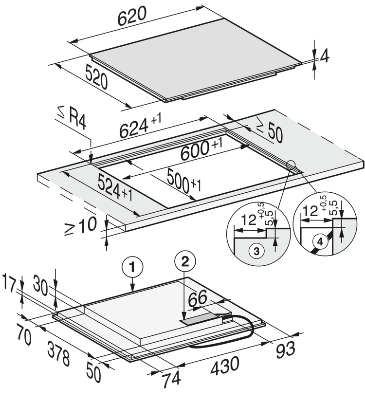 MIELE Induction Cooktop
KM 7464 FL