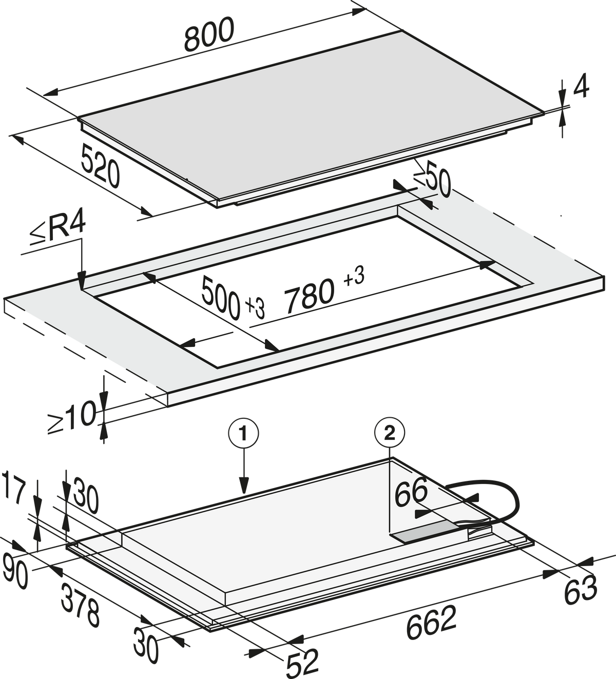 MIELE Induction Cooktop
KM 7575 FL