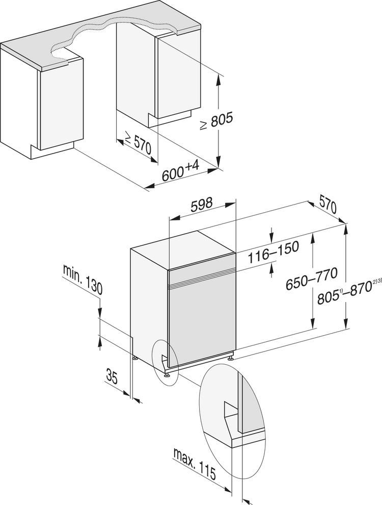 MIELE Dishwasher
G 17600-60 SCi ED AutoDos