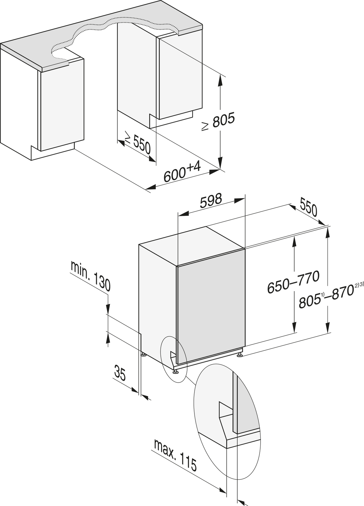 MIELE Geschirrspüler
G 15851-60 Vi Active Plus