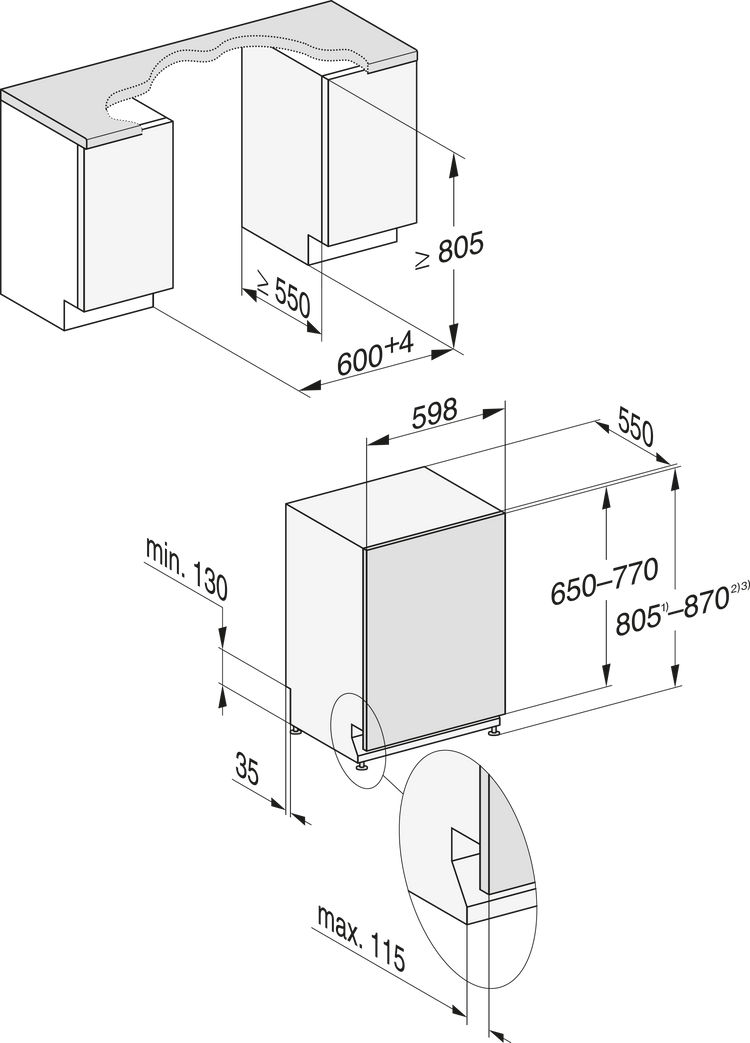 MIELE Dishwasher
G 17651-60 SCVi AutoDos
