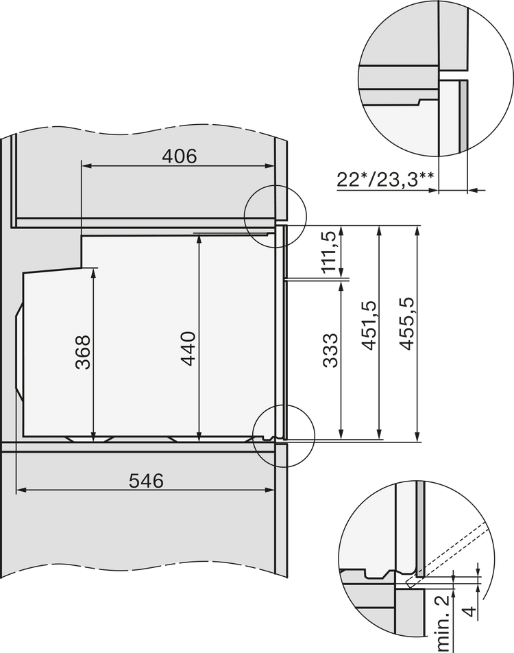 MIELE Kompakt-Backofen
H 7244-60 BP GR 400V