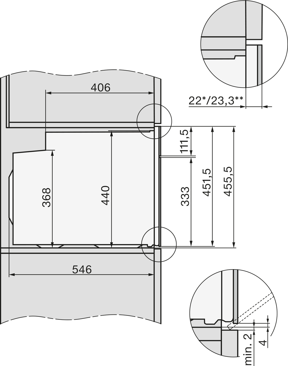 MIELE Kompakt-Backofen
H 7840-60 BPX SW 400V