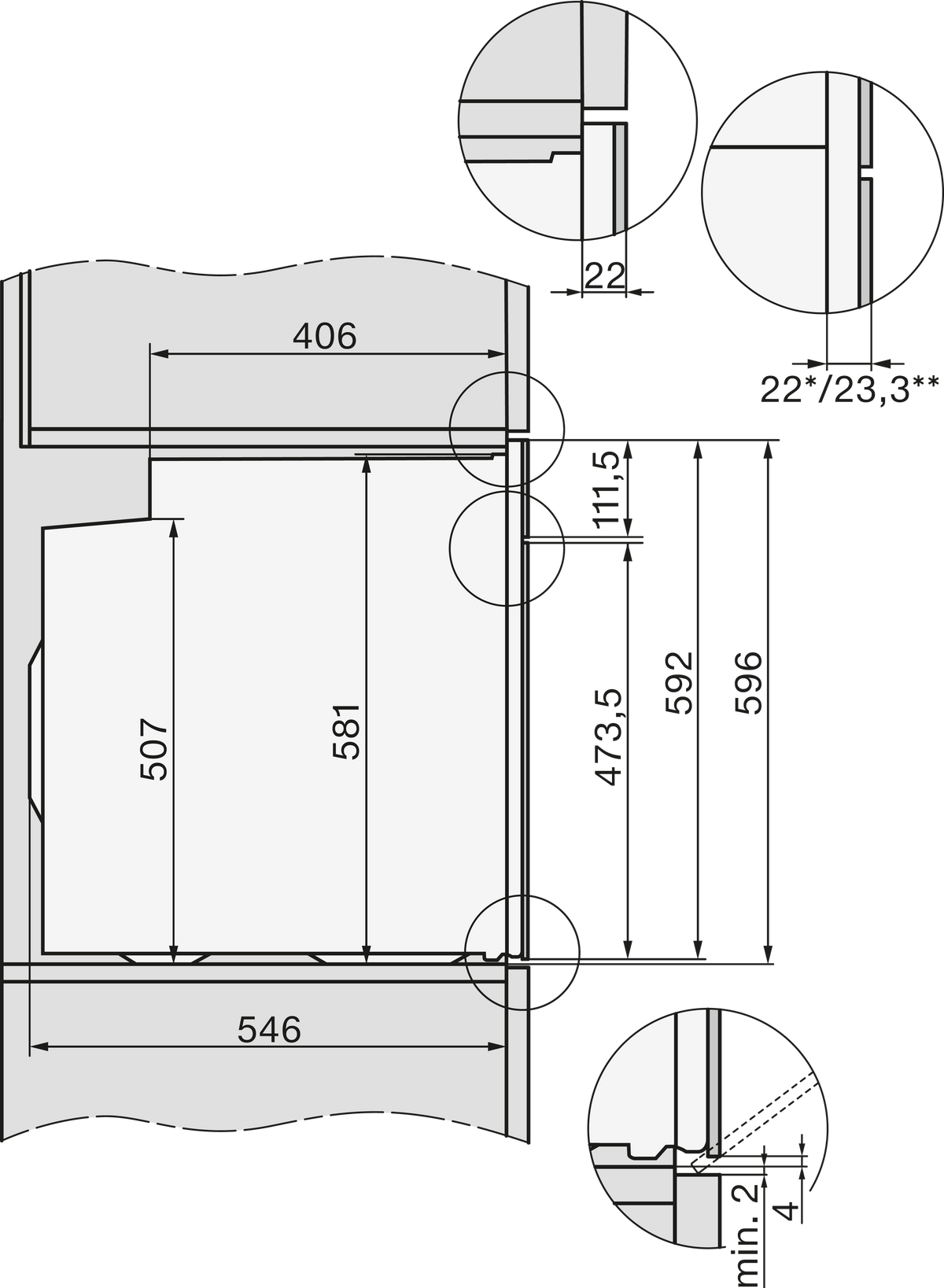 MIELE Backofen H 7860-60 BP
ED 400V