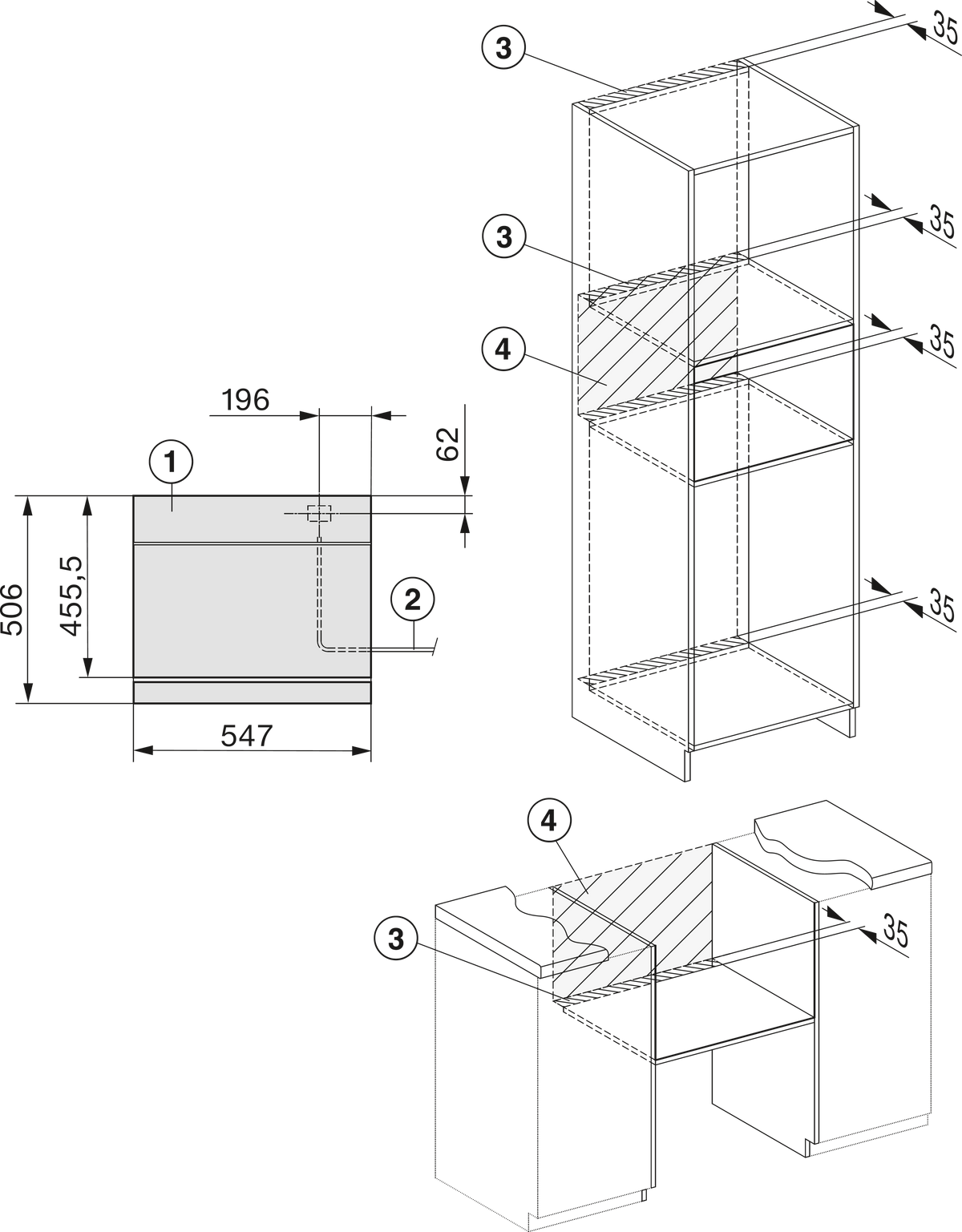 Four vapeur MIELE
DGC 7640-55 XL HC Pro GR