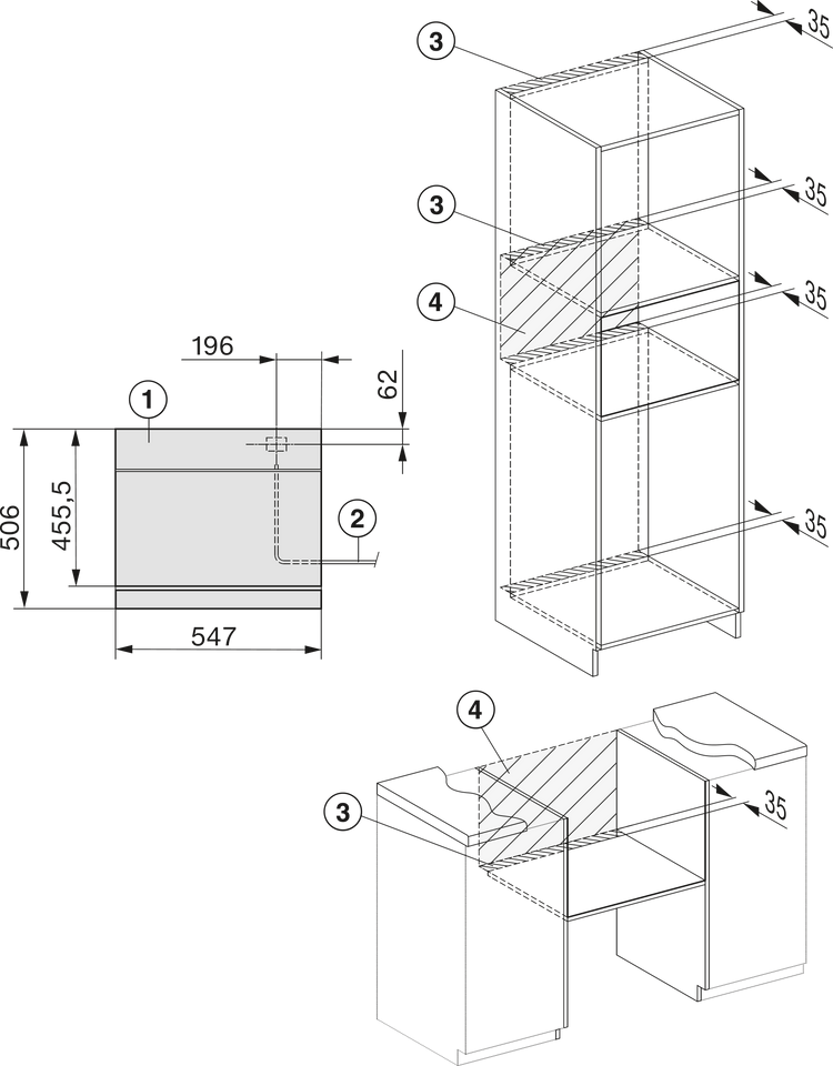 Four vapeur MIELE
DGC 7640-55 XL HC Pro GR