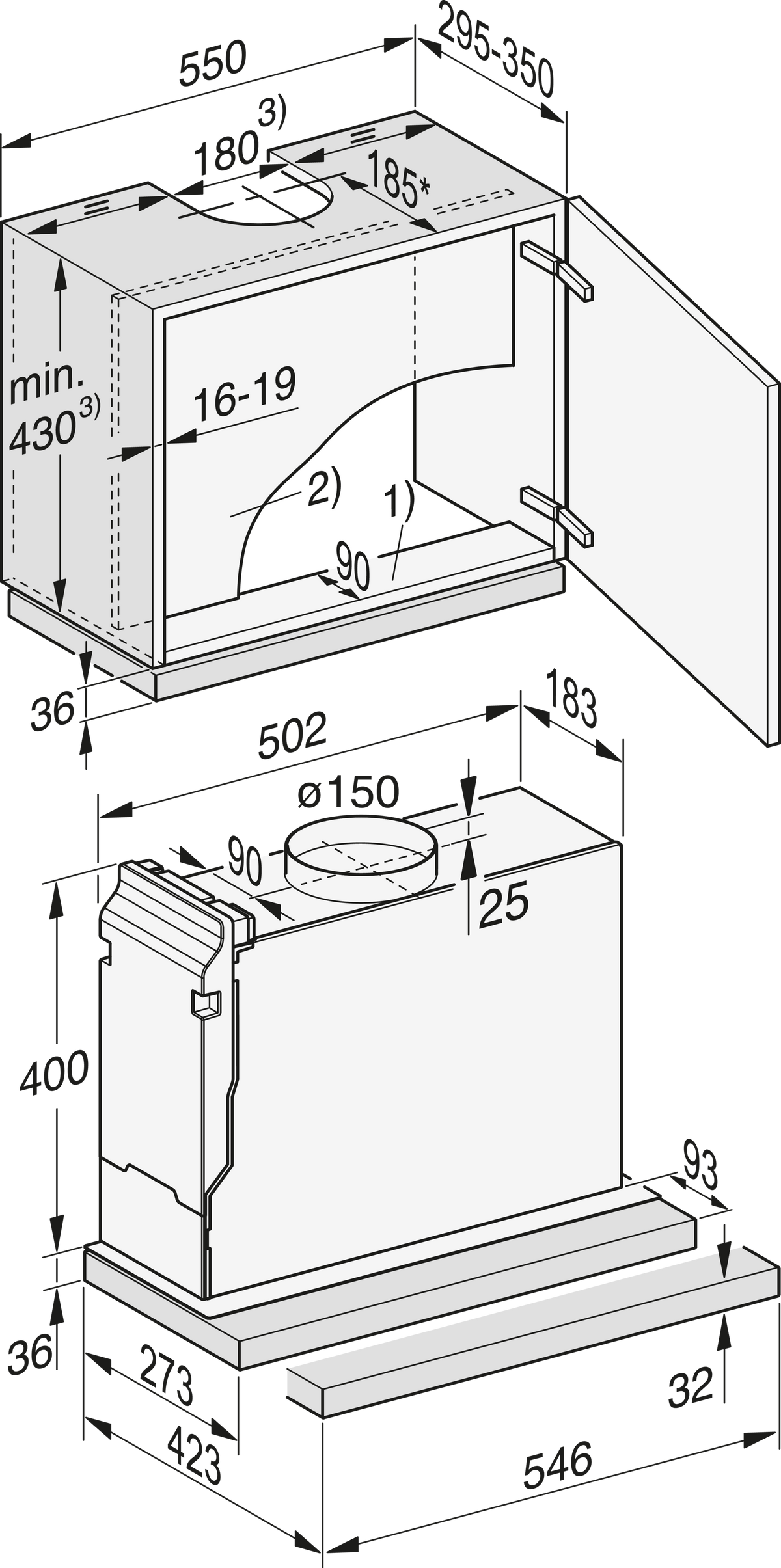 MIELE Dunstabzugshaube
DAS 2520-55 ED 230V