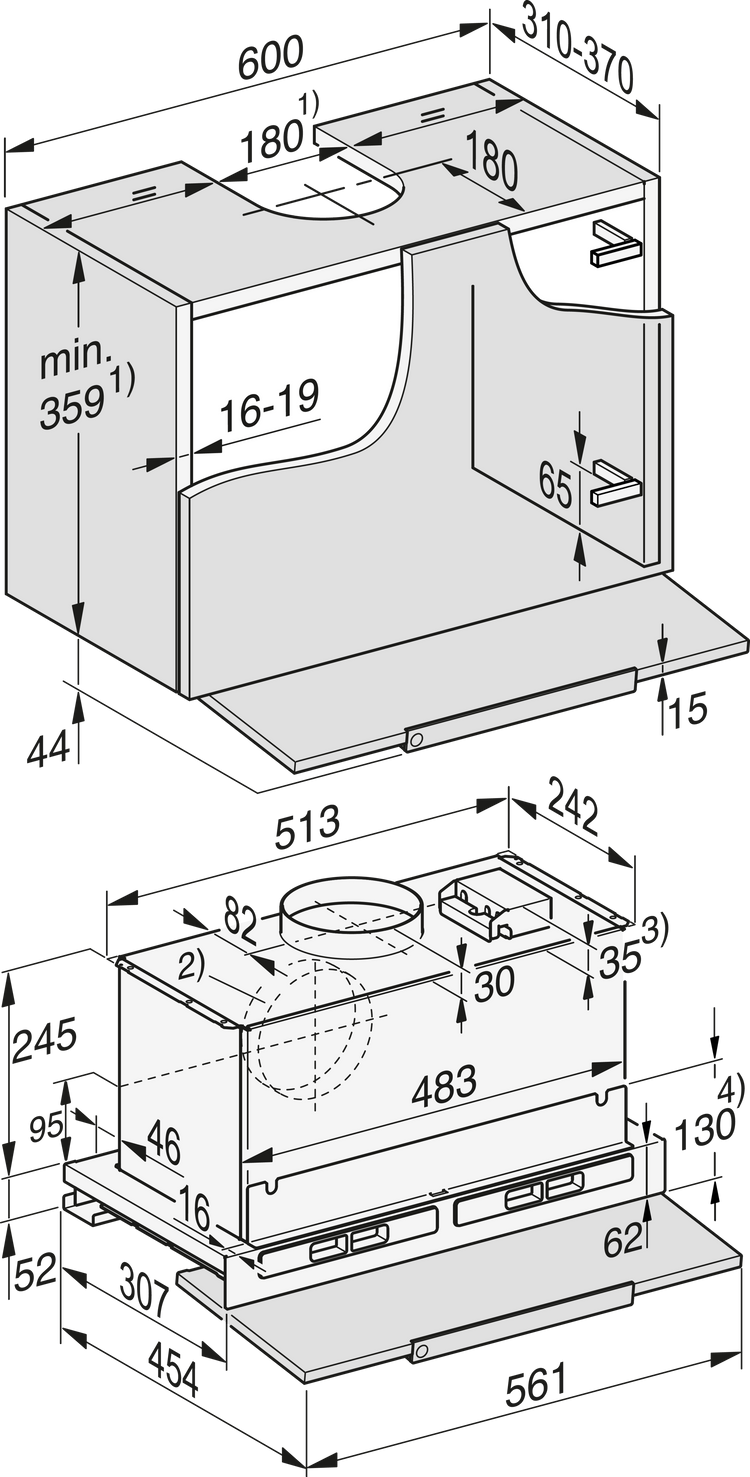 MIELE Extractor hood
DAS 8630-60 ED 230V