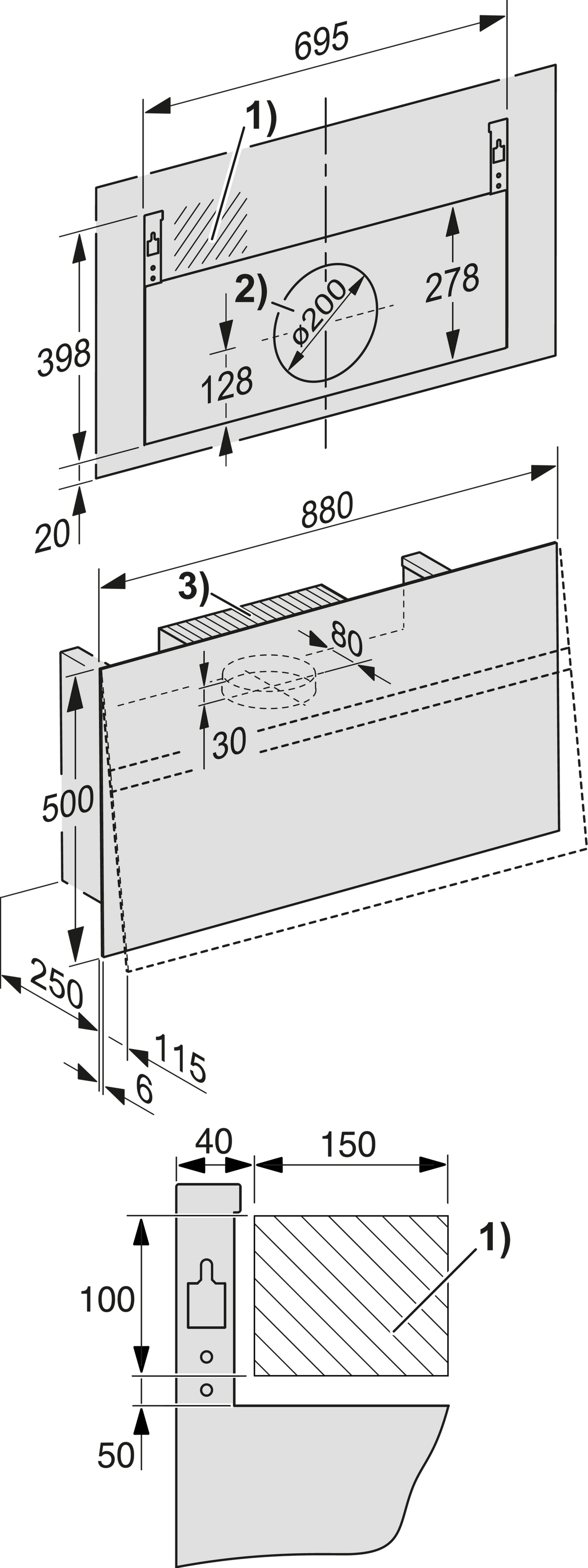 Hotte aspirante MIELE
DA 9299 W SW Screen