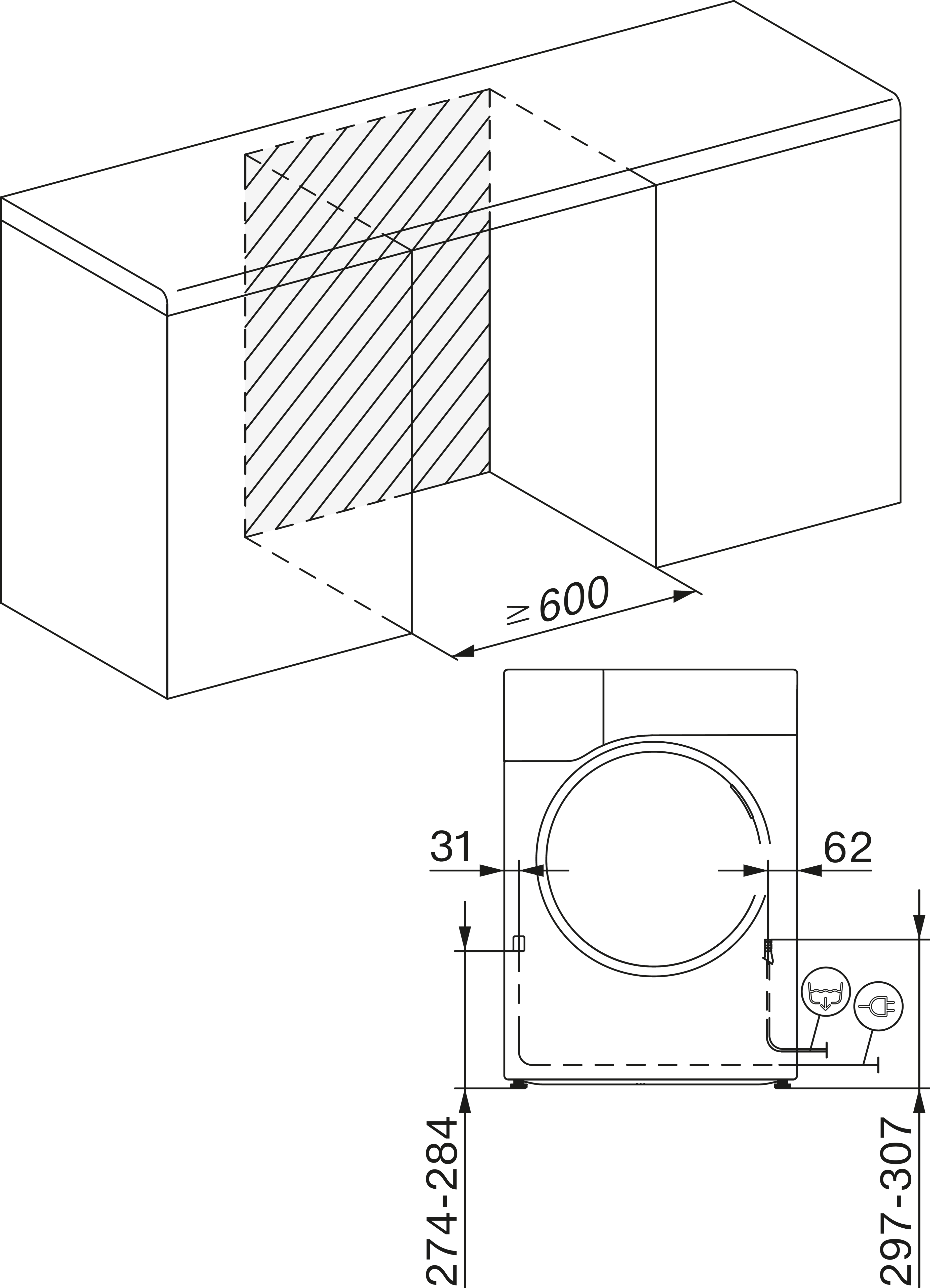 MIELE Wärmepumpen-Trockner
TSD 600-43 CH Classic