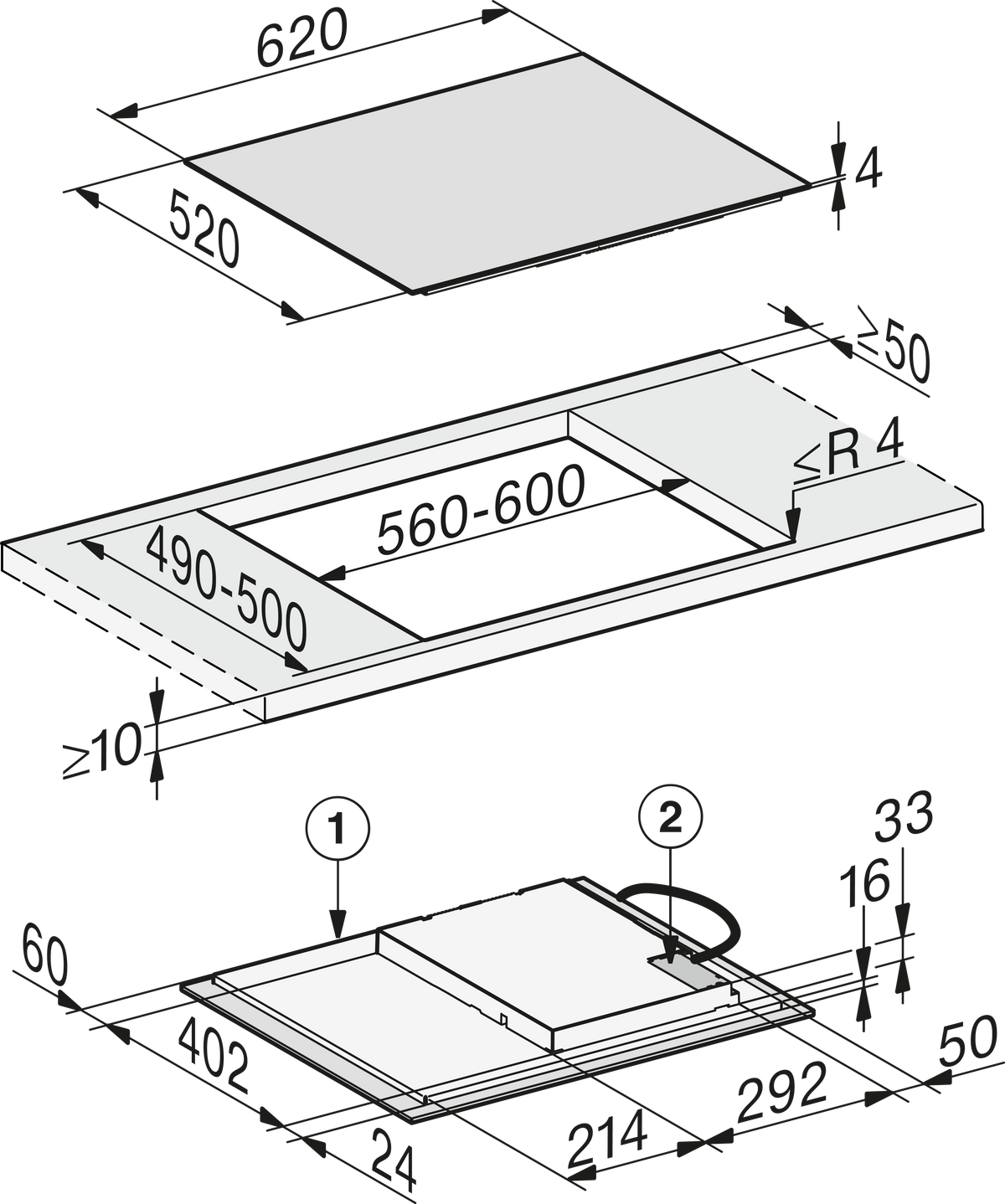 MIELE Induction Cooktop
KM 7361 FL