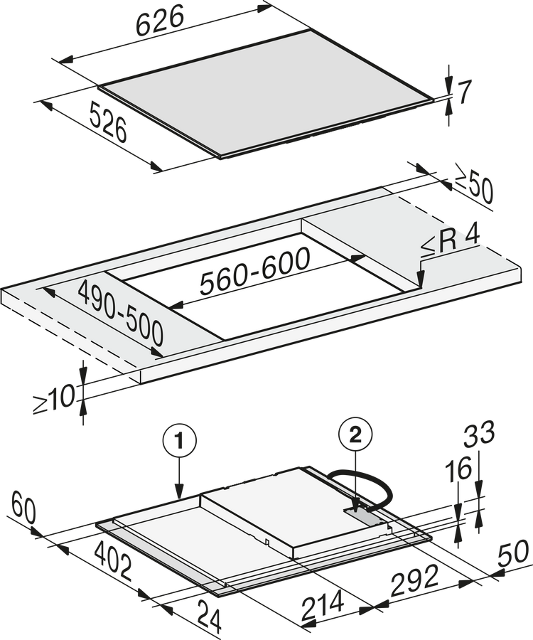 MIELE Induction Cooktop
KM 7361 FR