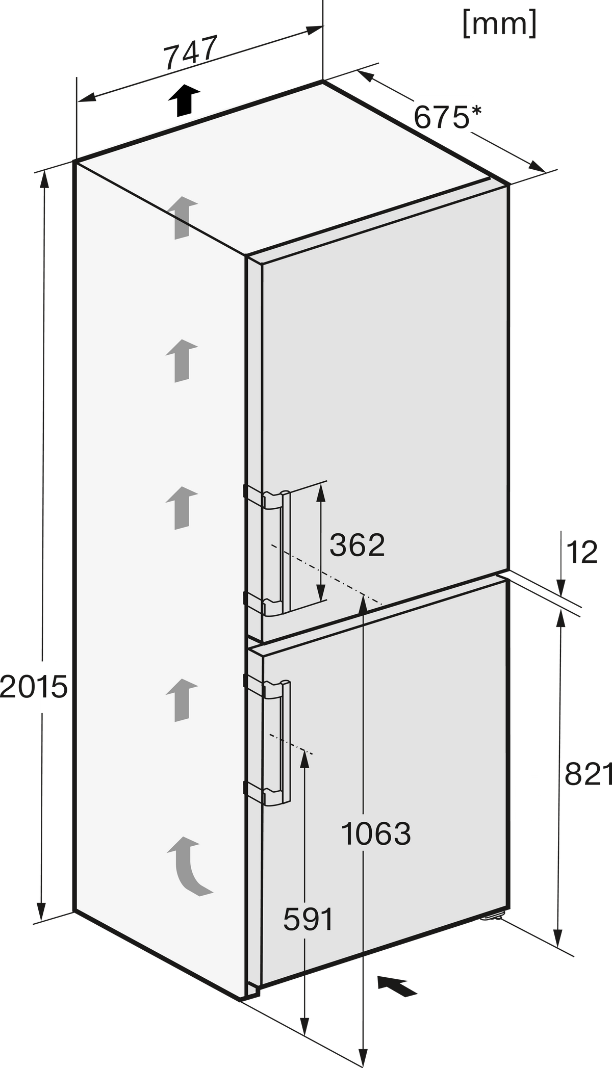 MIELE Combiné réfrigérateur-congélateur
KFN 4796 AD edt / cs