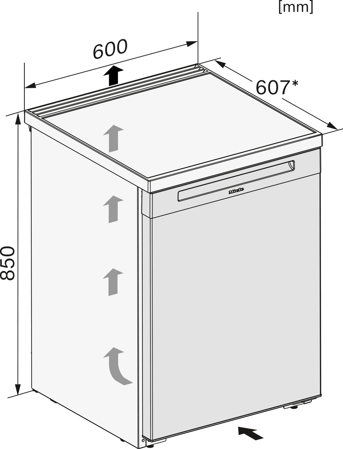 MIELE Kühlschrank K 4002 D ws