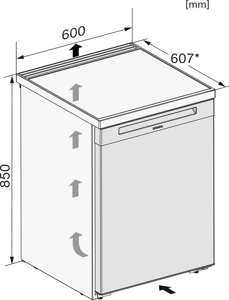 MIELE Kühlschrank K 4002 D ws