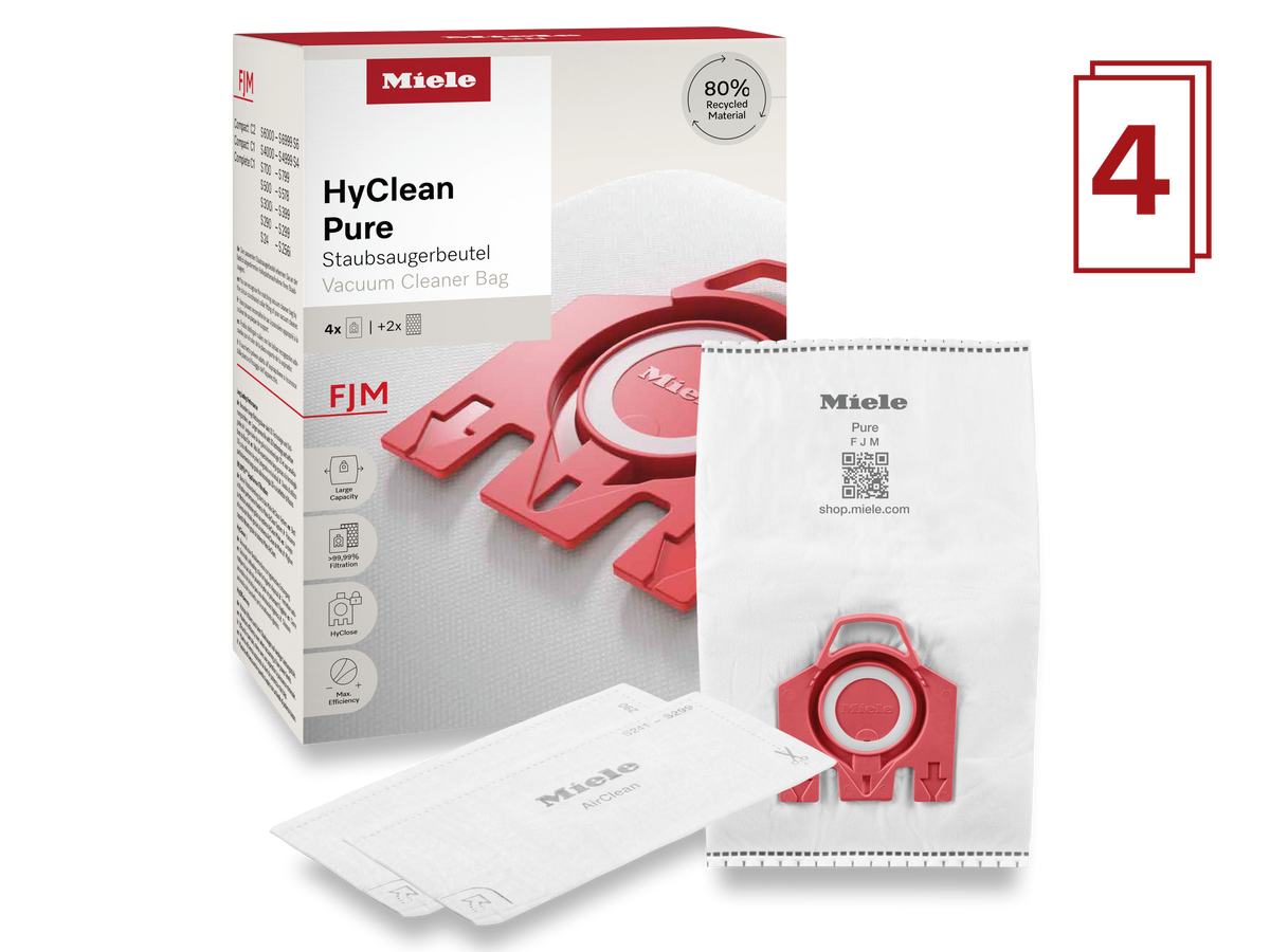 Sacs aspirateurs MIELE FJM
HyClean Pure