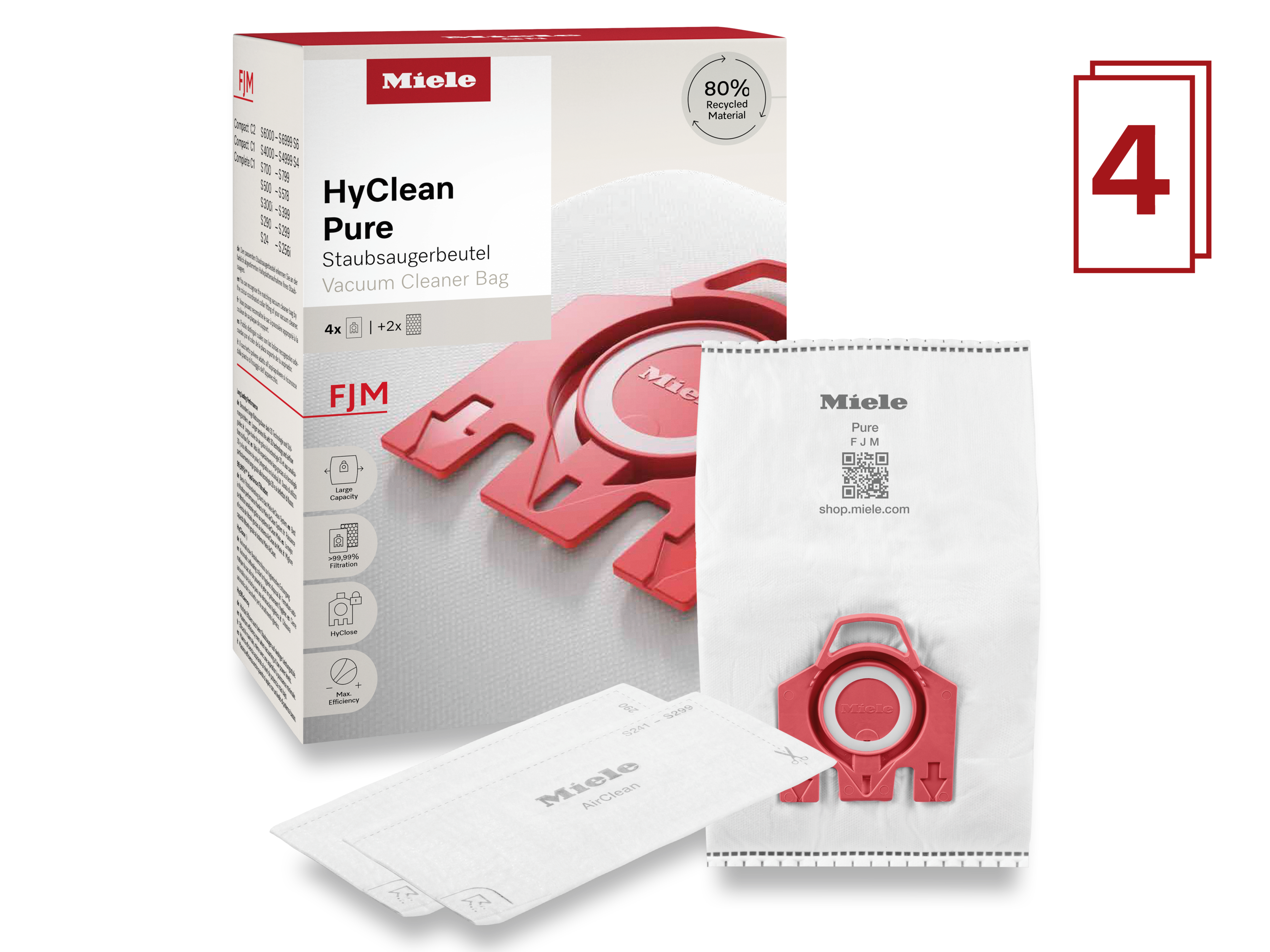 MIELE Staubsaugerbeutel FJM
HyClean Pure