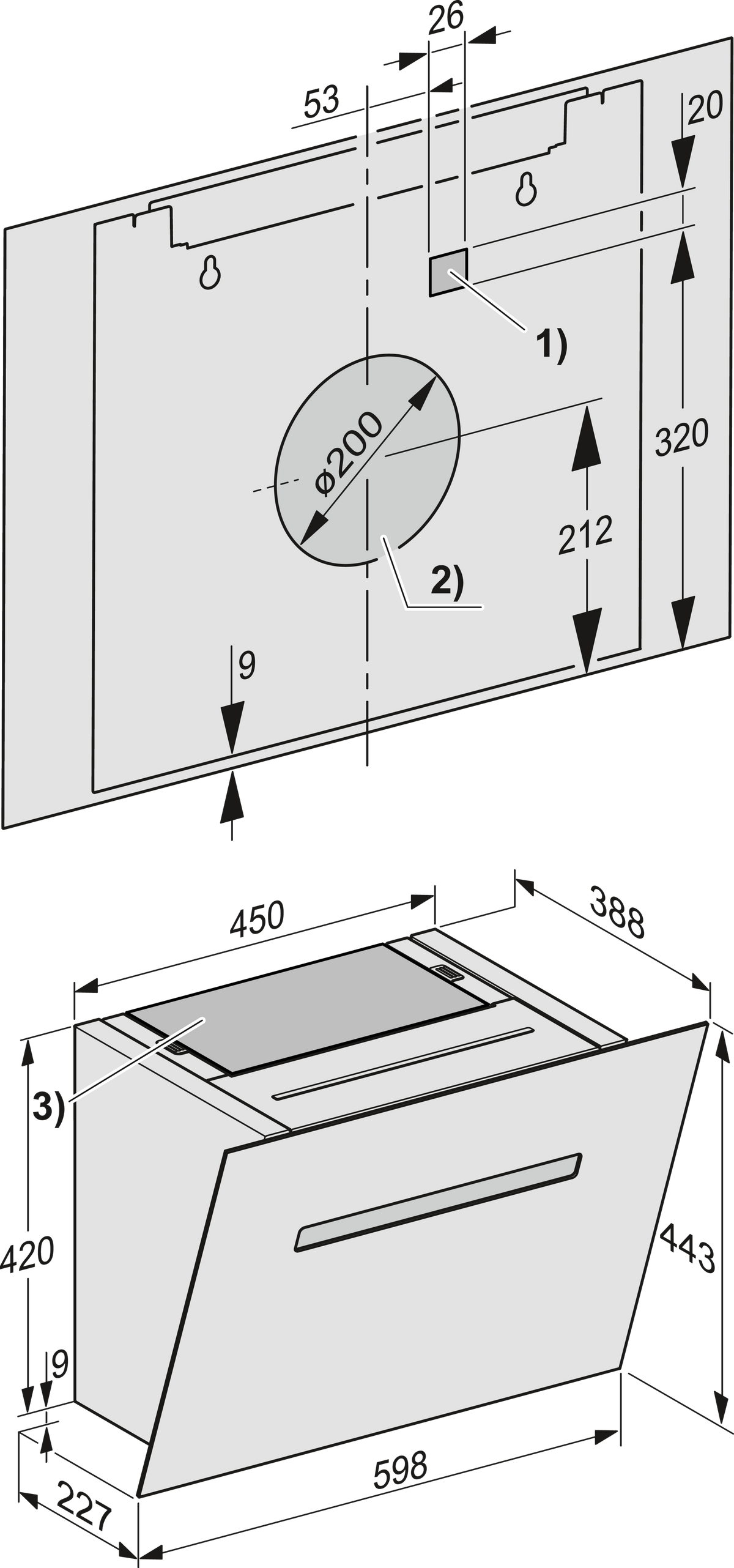 MIELE Dunstabzugshaube
DAH 1650 SW