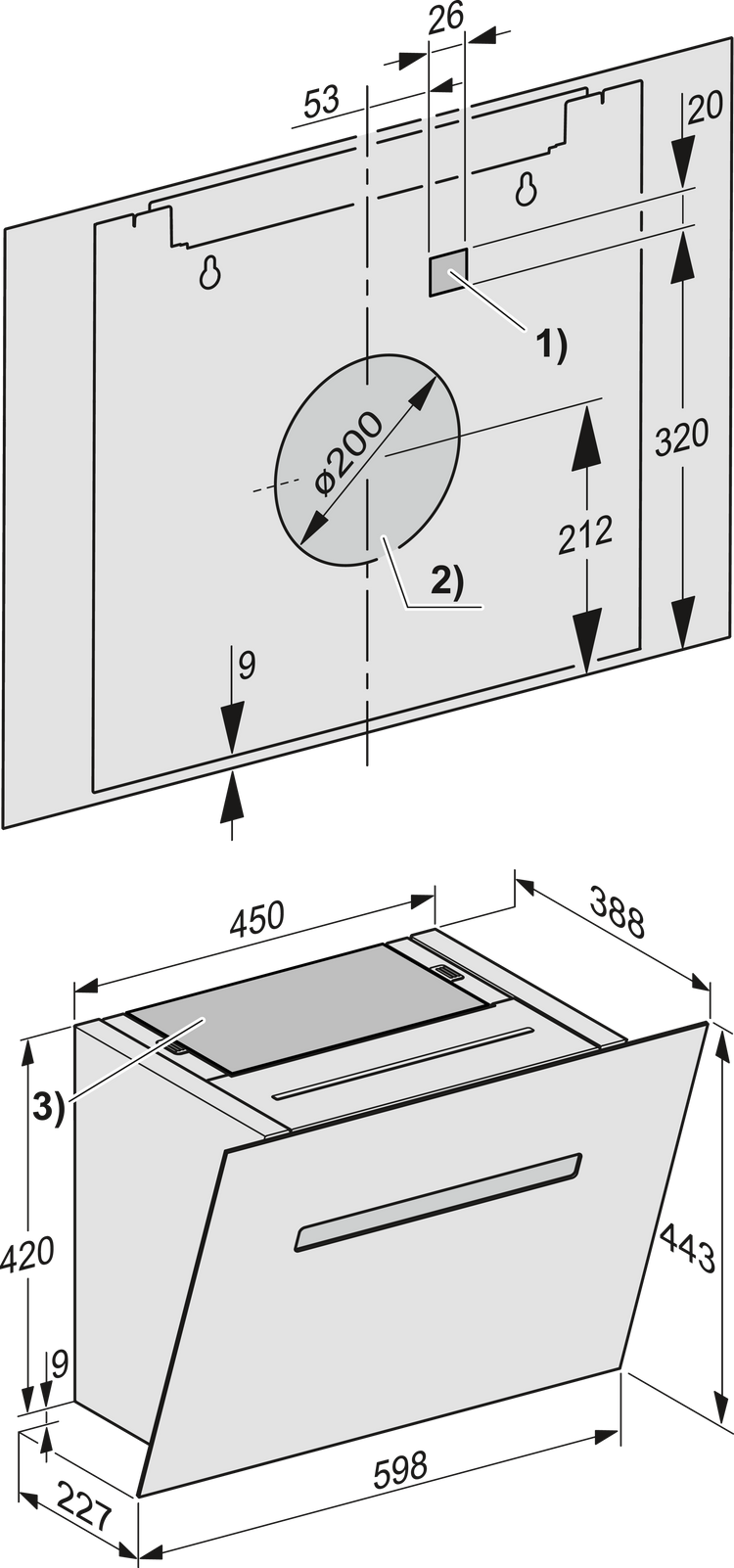 MIELE Dunstabzugshaube
DAH 1650 SW