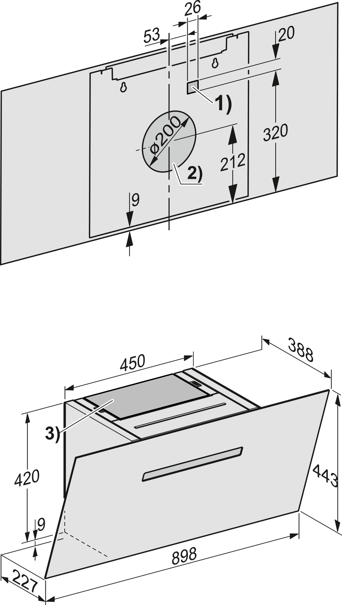 MIELE Extractor hood
DAH 1950 SW