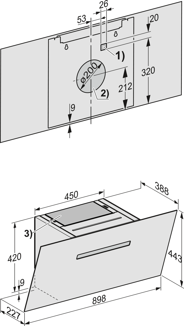 MIELE Extractor hood
DAH 1950 SW