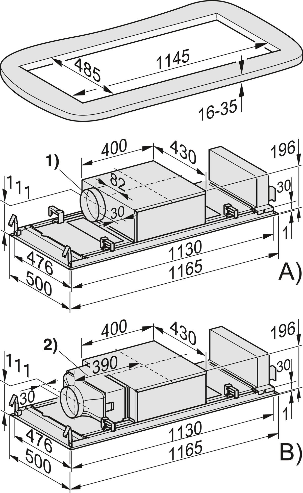 MIELE Extractor hood
DAC 4240 ED