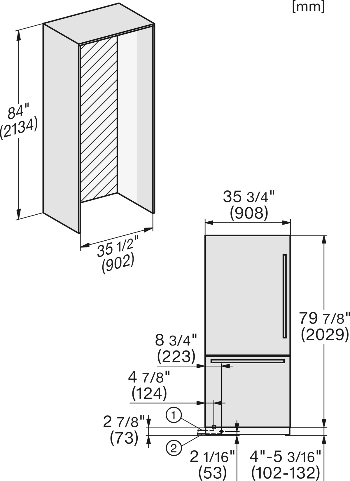 MIELE Kühl-Gefrierkombination
KFMC 3844 L
