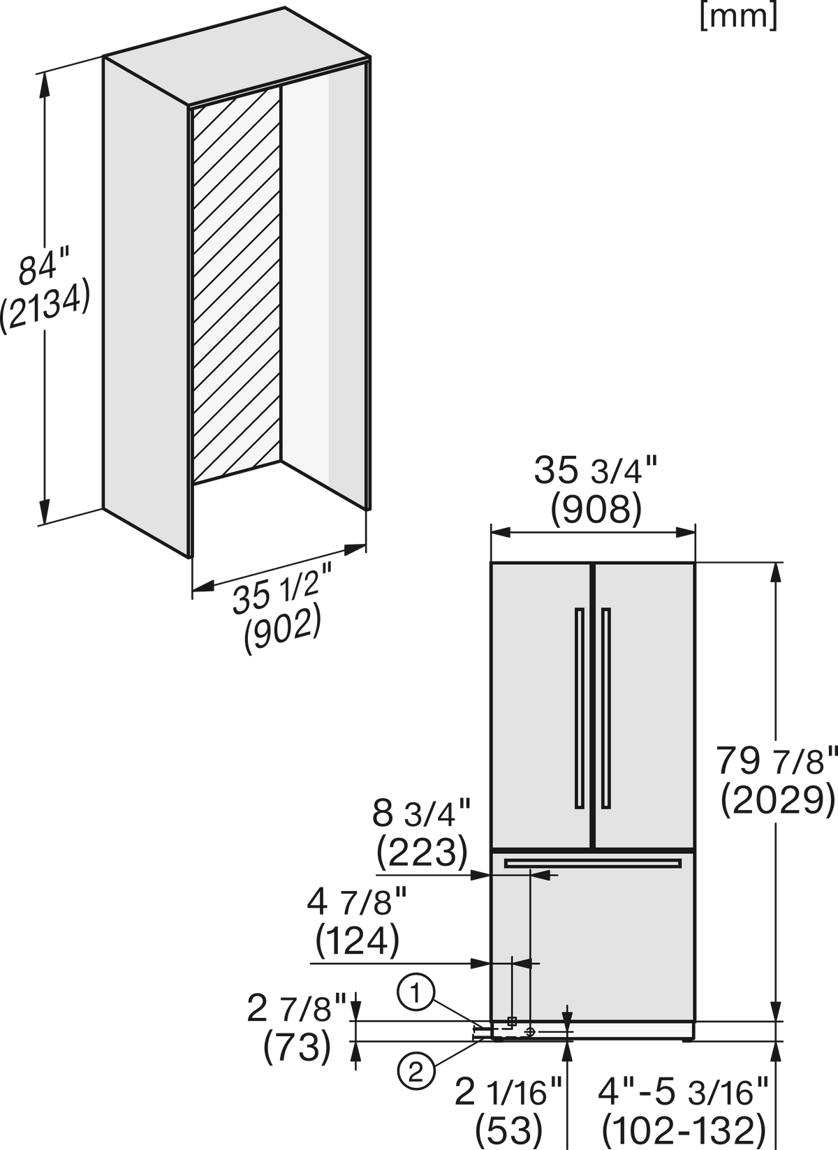 Frigorifero combinato MIELE
KFMC 3844 FD