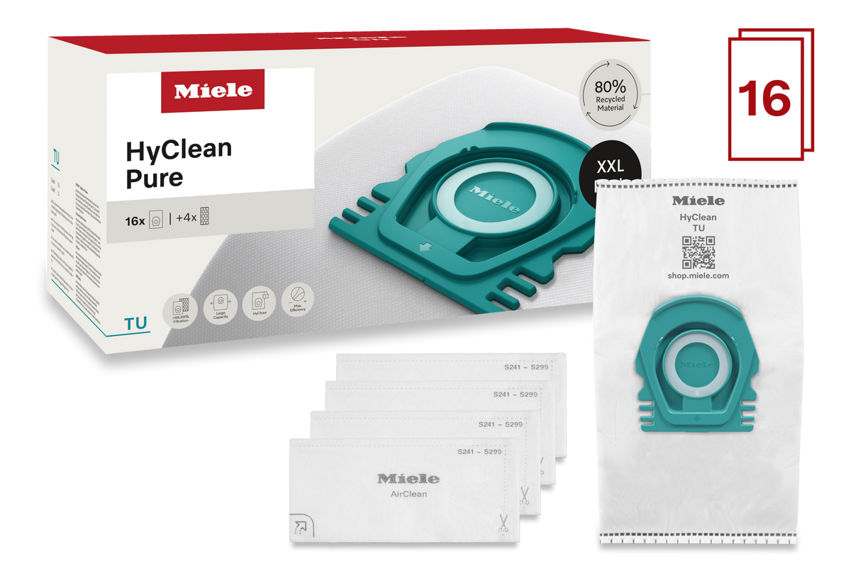 Sachets aspirateurs MIELE
Pack XXL TU HyClean Pure