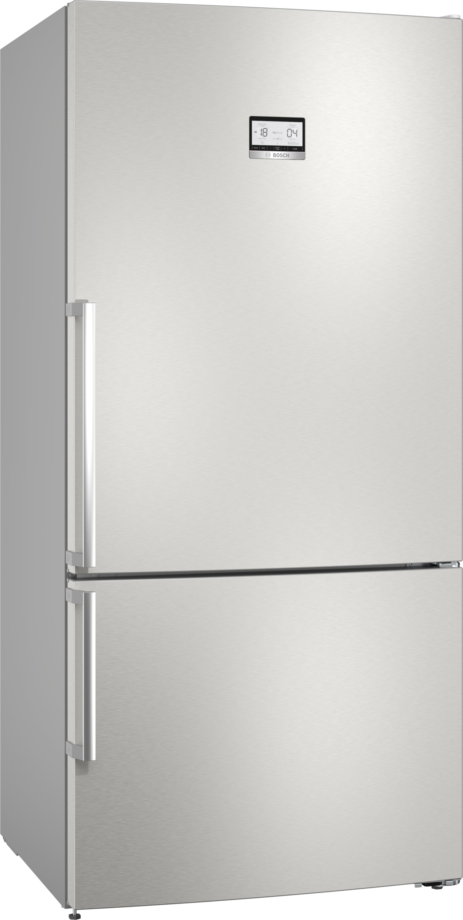 Bosch Serie 6, Freistehende Kühl-Gefrier-Kombination, 186 x 86 cm, Edelstahl (mit Antifingerprint)