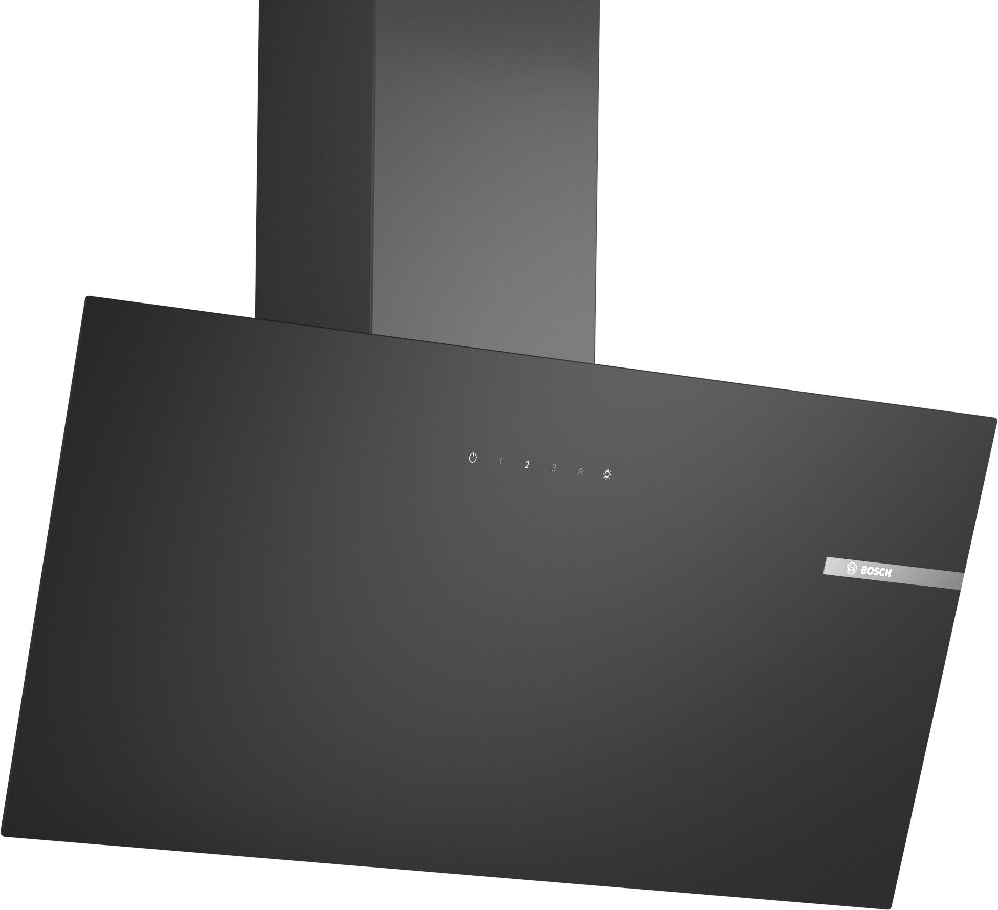 Bosch Serie 2, Wandhaube, 80 cm, Klarglas schwarz bedruckt